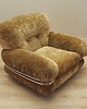 fotele Fotel welurowy, włoski design, lata 70, produkcja: Włochy 3