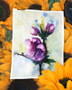 obrazy WYPRZEDAŻ SZTUKI! Akwarela Kwiaty oryginalny obraz 300g A4 21x30 cm 1