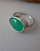 pierścionki srebrne Pierścionek -zielono mi- II- 1