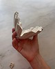 pojemniki na biżuterię Ceramiczna Muszla Muszelka Skarbiec z Perłą na Biżuterię Perłowa Biel 6