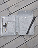 pokrowce i etui - organizery Filcowy ORGANIZER A4 - SZARY - na dokumenty 3