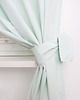 zasłony Zasłony miętowe z falbaną i kokardami 2