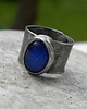 pierścionki srebrne Roman Ancient Ring ;) świetlisty kobalt 3