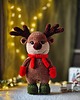 misie i maskotki Jelonek pluszowy, Renifer świąteczny, Przytulanka dla dziecka 5