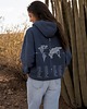 bluza z kapturem damska Zaznacz odwiedzone państwa - granatowa bluza dla podróżnika z kapturem 1