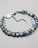 bransoletki wire wrapping Denim jeans vol. 5 - bransoletka 6