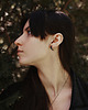 kolczyki srebrne Kolczyki srebrne ONE EDGE flexed / satin BLACK earrings 1