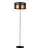lampy podłogowe Czarna lampa stojąca do salonu w stylu glamour WERONA ECO GLAM 7