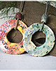 wisiory Kolorowy dwustronny wisior ceramiczny 3