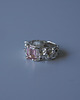 pierścionki srebrne Pierścień Storm różowy kwarc 3