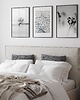 plakaty Plakaty czarno-białe minimalistyczne zestaw 3 szt. 30x40 cm 3