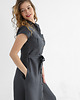 sukienki midi damskie Lniana Sukienka MARIGOLD charcoal 3