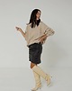 swetry damskie Sweter Cashmere Hug Piaskowy 2
