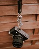 akcesoria różne Szelki reporterskie dla fotografki welurowe pudrowy róż 4