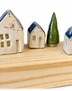 figurki i rzeźby Dekoracja domki ceramiczne 1