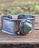 bransoletki wire wrapping Nefryt w gniazdku - bransoletka regulowana 2