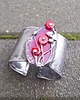 bransoletki wire wrapping Różowy ogródek - bransoletka na zamówienie 2