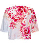 t-shirt damskie DR.CROW T-shirt Krótki CROP Beautiful Flowers Red 1