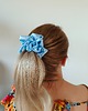 gumki do włosów Gumka jedwabna, scrunchie, frotka blue lagoon MAXI 2