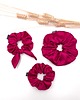 gumki do włosów Scrunchie/frotka bow Fuksja 2