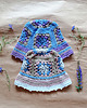 kapelusze damskie BUCKET HAT granny square 2