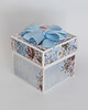 kartki scrapbooking 45 rocznica ślubu, szafirowe gody, exploding box, kartka 3d 1