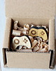 kolczyki drewniane Drewniane kolczyki wkrętki GAMEPAD 4