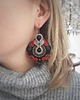 kolczyki soutache Duże kolczyki sutasz boho etno 1