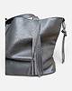torby na ramię Shoper bag szary z saszetką 6