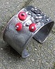bransoletki wire wrapping Pole maków - bransoletka regulowana 3
