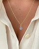 złote naszyjniki Naszyjnik chalcedon niebieski BABY BLUE 1