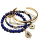 bransoletki z kamieni naturalnych Zestaw bransoletek Lapis lazuli /set/  - Szlachetna kolekcja 1