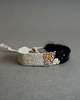 bransoletki na sznurku Bransoletka handmade z wełną i lnem 3