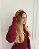 opaski do włosów Opaska marszczona jedwabna opaska do włosów opaska na włosy autumn tale 3