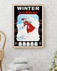 grafiki i ilustracje PLAKAT zimowy vintage,  Norwegia retro poster, narty ilustracja 1