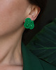 kolczyki soutache Zielone kolczyki sutasz 1