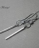 kolczyki wire wrapping Kreski crystal  - kolczyki 6