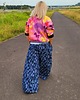 komplety damskie Jeansowe spodnie palazzo 3
