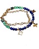 bransoletki z kamieni naturalnych Lapis lazuli and green onyx - Szlachetna kolekcja 1