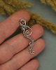nausznice Nausznica  ażurowa na lewe ucho wire wrapping 5