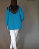 swetry damskie  Kardigan Chunky  niebieski 4