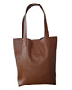 torby na ramię Duża Shopper Bag Mocha Mousse. Duża Shopperka z frędzlami skóra naturalna 3