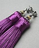 kolczyki wire wrapping MAXI  BOHO /bakłażan vol. 2/  - kolczyki 2