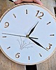 zegary Drewniany zegar White 5