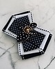 broszki Brosza Black & White z efektowym kwiatem w kropeczki New 5