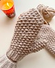 czapki damskie Gruba wełniane rękawiczki 100% wełna handmade 3