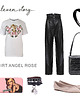 t-shirt damskie T-SHIRT z aniołkiem ANGEL ROSE 2