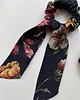 gumki do włosów Scrunchie z odwiązywaną szarfą Navy Flores 1