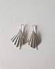 kolczyki srebrne Kolczyki ORIGAMI małe wachlarze, mosiądz posrebrzany 1