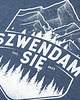 t-shirty męskie Koszulka męska SZWENDAM SIĘ/GÓRY jeansowy melanż - 2